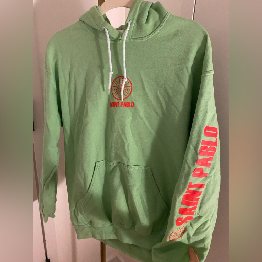 Green and red Saint Pablo hoodie